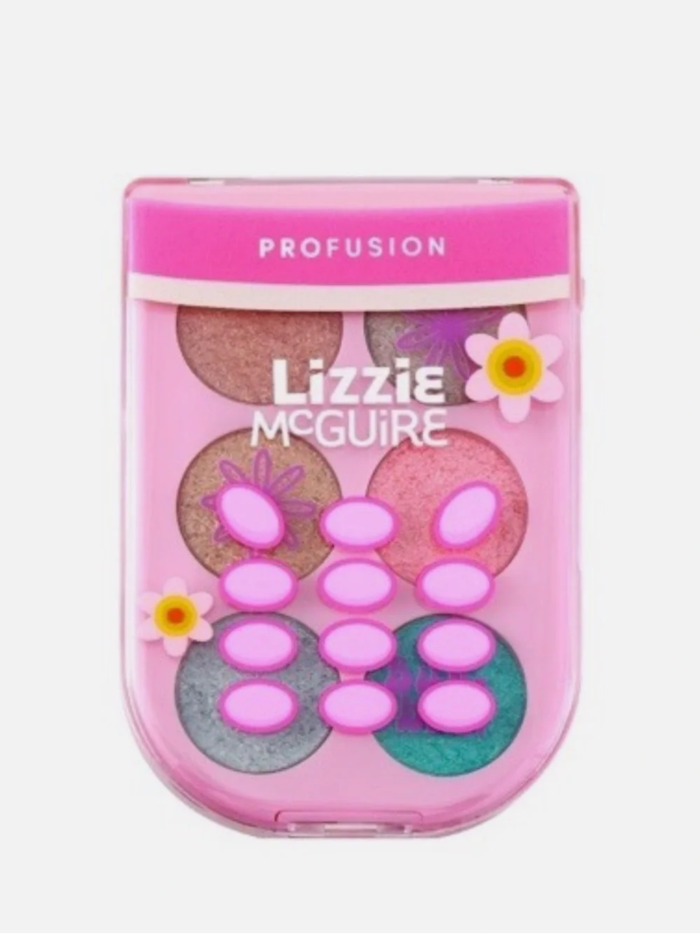 Y2K Lizzie McGuire Profusion Cosmetics Flip Phone 6 Shade Lip Palette & Keychain